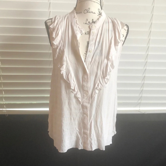 Treasure & Bond Ruffle Front Sleeveless Blouse - Picture 5 of 10